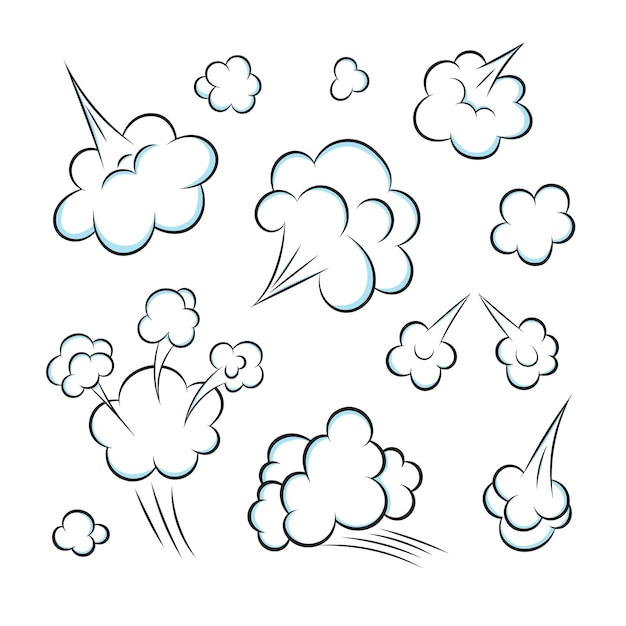 Riechende pop-art-comic-buch-cartoon-furz-cloud-flaches design-vektor-illustration
