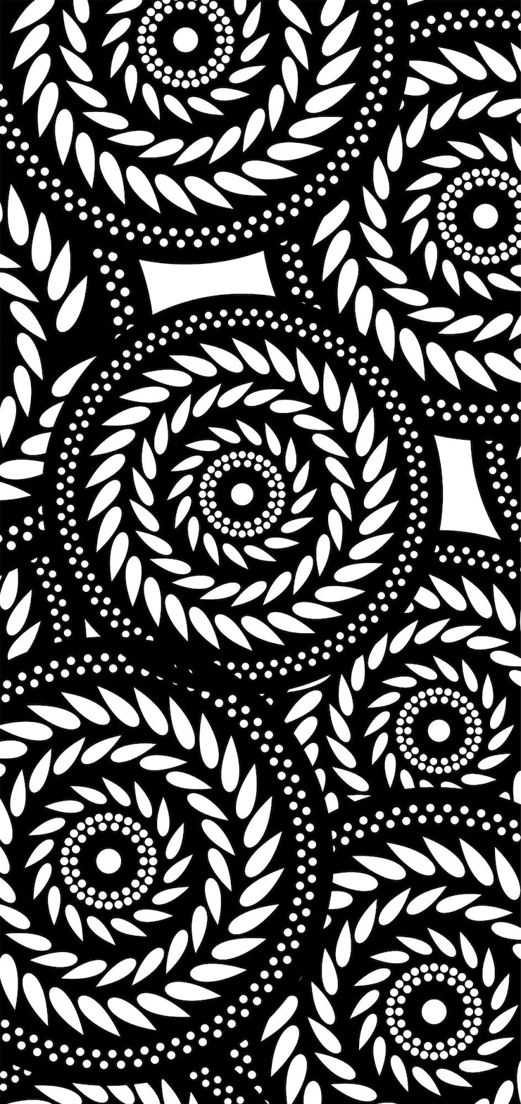 Vektor ring blatt rund designe tür vintage vektor