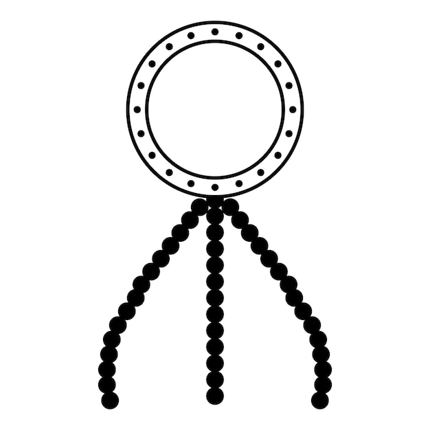 Ringlicht-led-lampensymbol