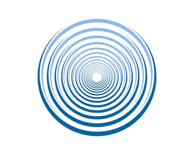 Ripple-Effekt mit kreisförmigem Blau