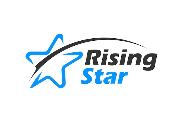 Rising star mit human people logo-design