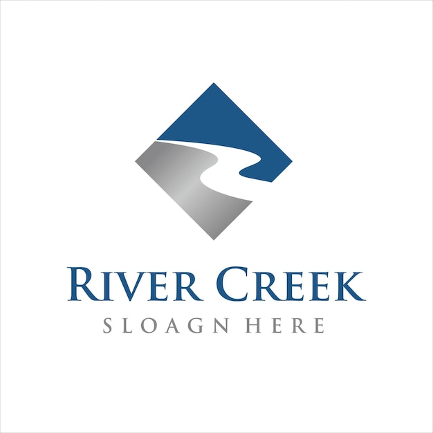 River creek business-logo-design-vektor