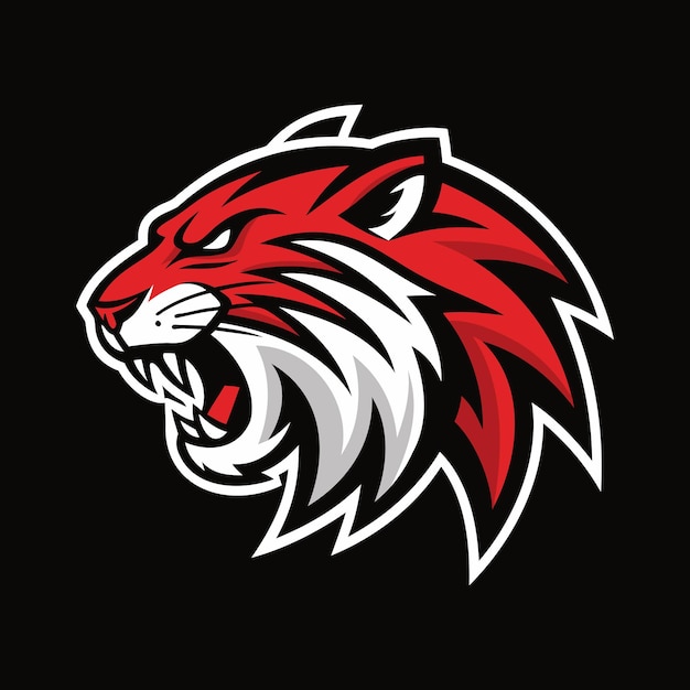 Roaring Wildcat Maskottchen-Logo