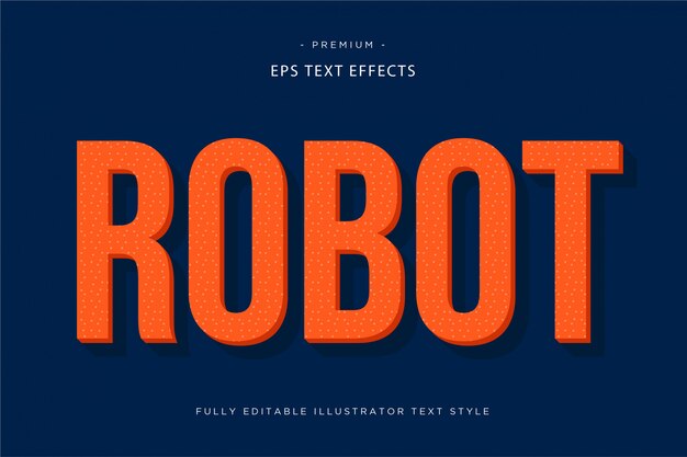 Roboter 3d Texteffekt