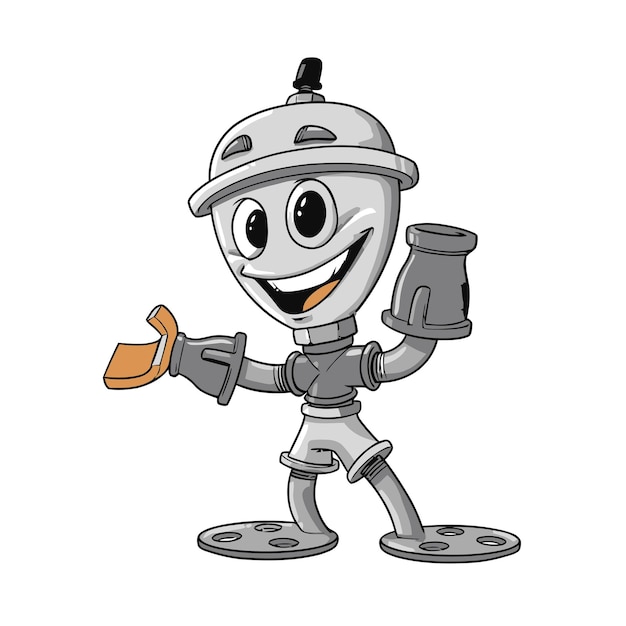 Roboter-Cartoon-Design-Vektor-Illustration
