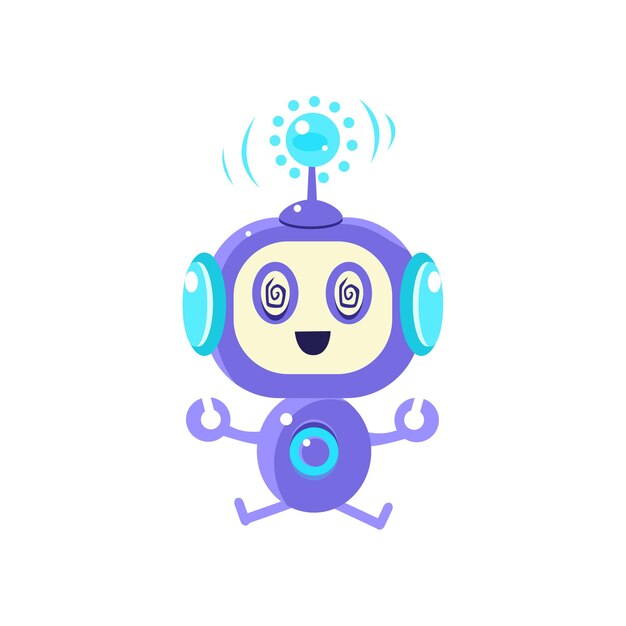 Roboter, der in Trans sitzt