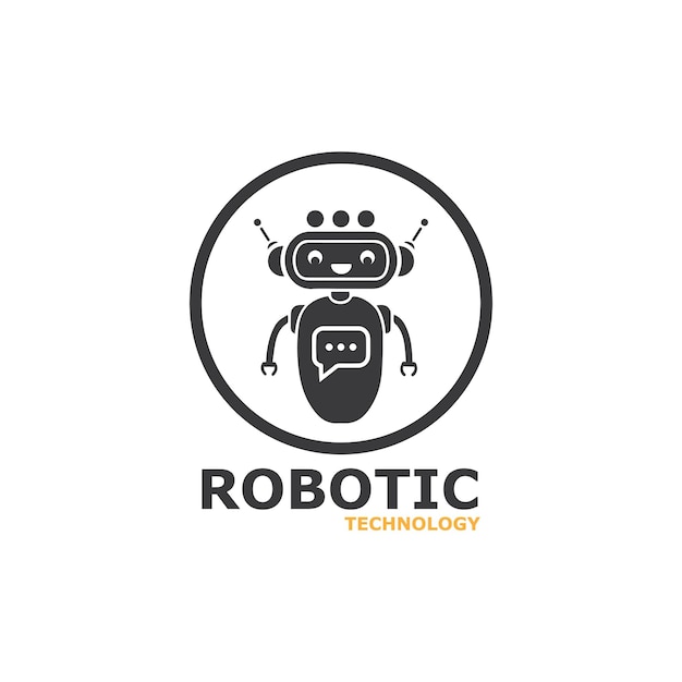 Roboter-icon-vektor-konzeptdesign