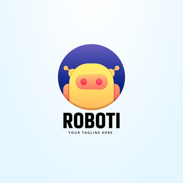 Roboter-logo-vorlage