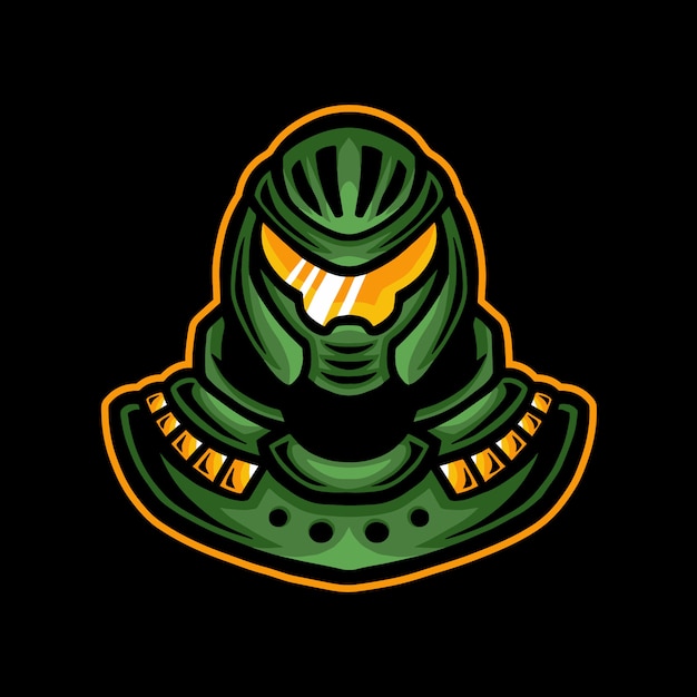 Roboter maskottchen gaming logo esport