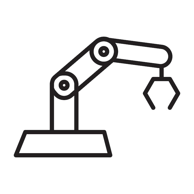Roboterarm-Symbol