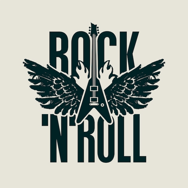 Rock and roll-emblem