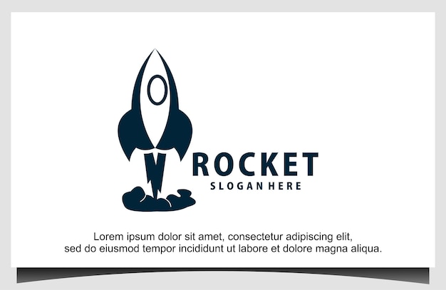 Vektor rocket-logo-design-vorlage