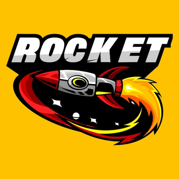 Rocket mascot logo vektor-bildgebung