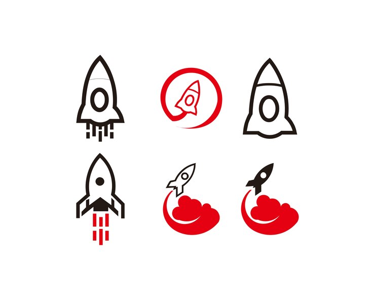 Rocket-Symbol Vektor