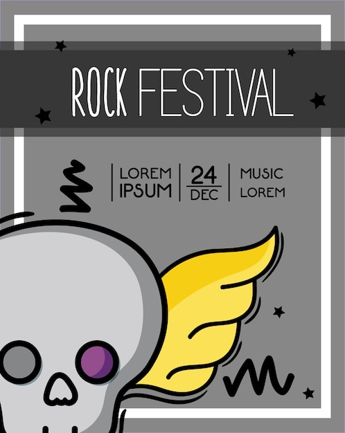 Rockfestival-ereignismusikkonzert