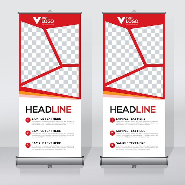 Vektor roll-up-banner