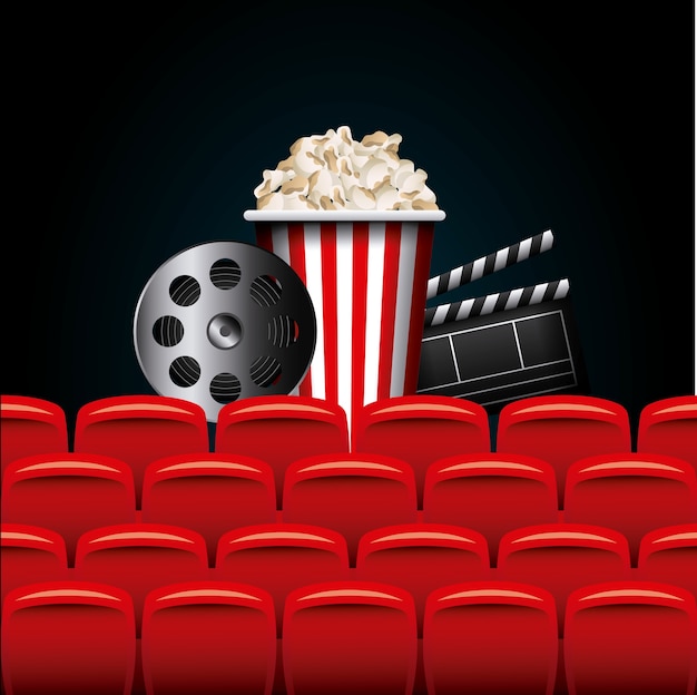 Rolle Schindel und Popcorn Eimer