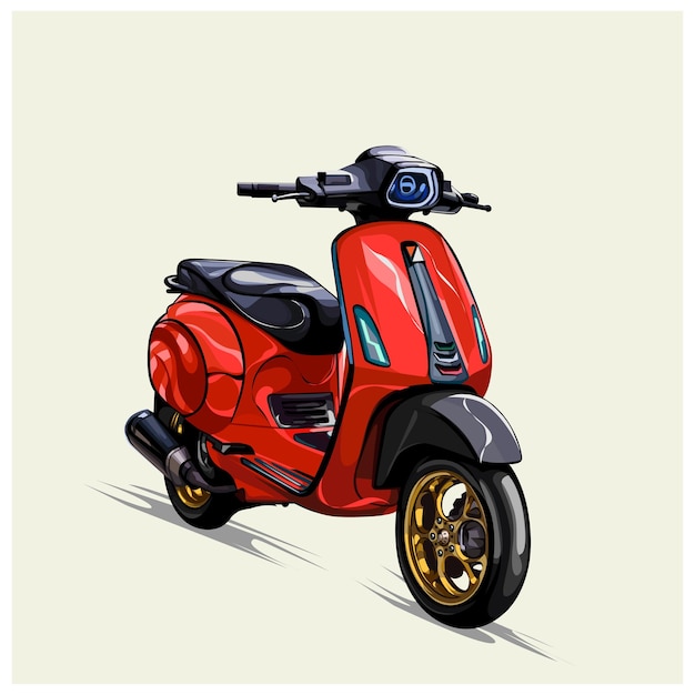 Roller fahrzeug illustration artwork design