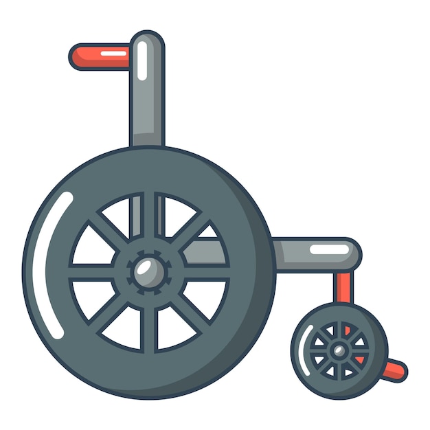 Rollstuhl-symbol cartoon-illustration des rollstuhlvektor-symbols für das web