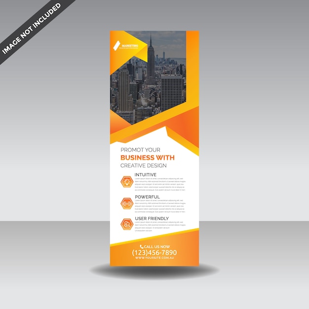 Rollup x-banner premium-vorlage