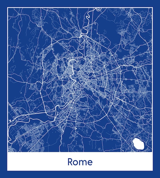 Vektor rom italien europa stadtplan blaupause vektor illustration