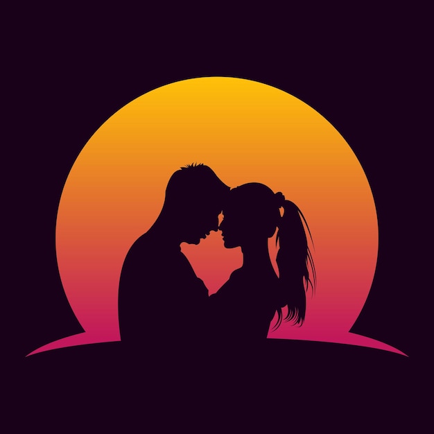 romantischer Logo-Vektor
