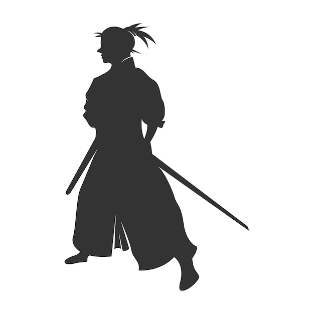 Vektor ronin-logo-icon-design-illustration