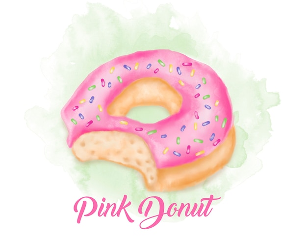 Vektor rosa donut