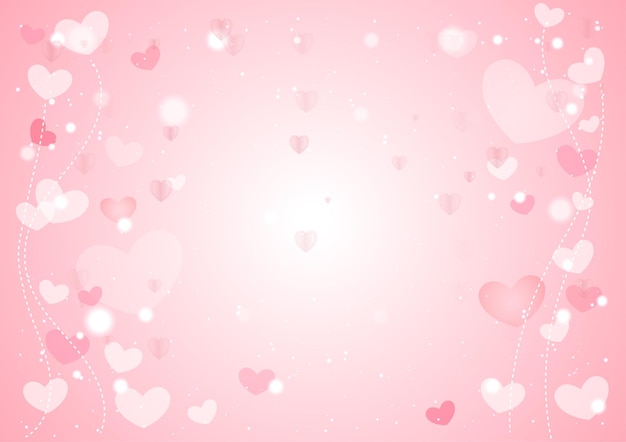 Rosa Hintergrund für Valentinstagfest und Hochzeit