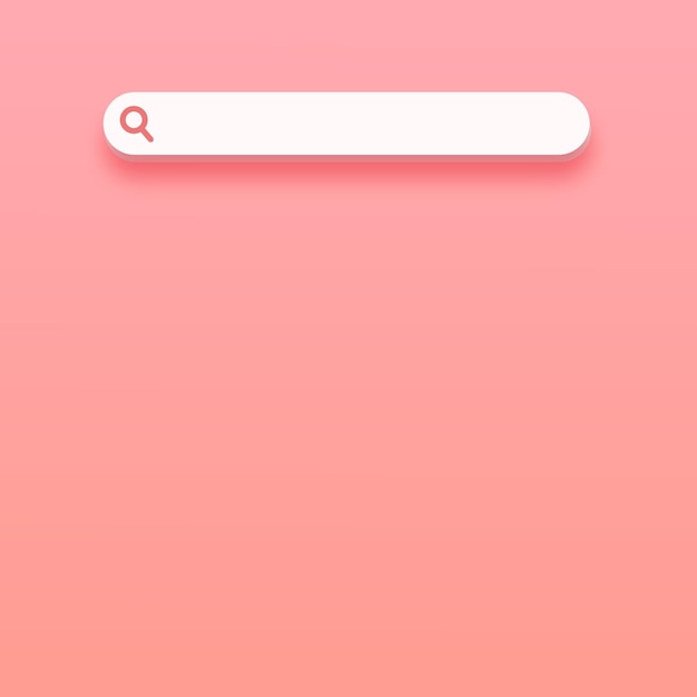 Vektor rosa hintergrund mit browser-suchleiste3d