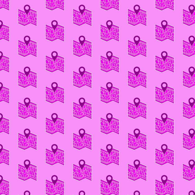 Rosa Karte Nahtloses Muster Fabelhafter Hintergrund