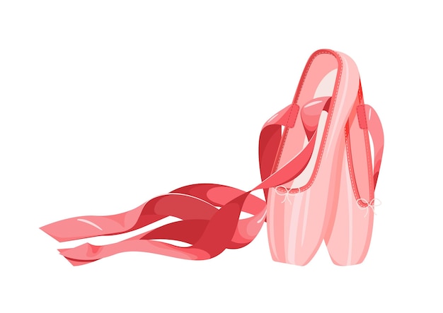 Vektor rosa spitzenschuhe für ballett