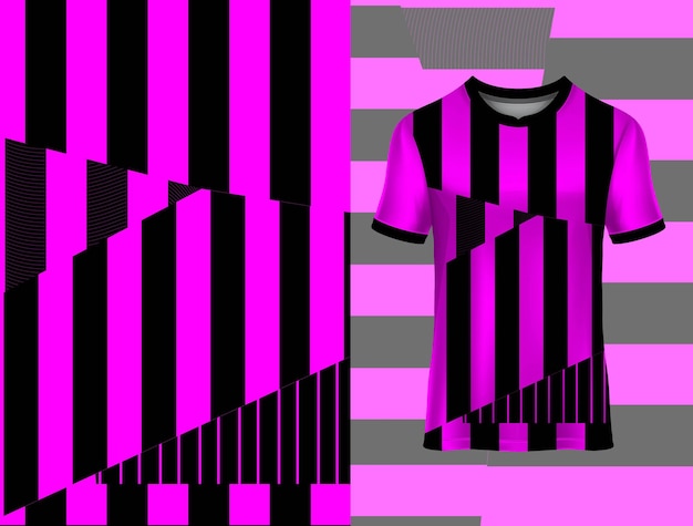 Vektor rosa und schwarzes jerseymuster