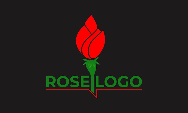 Rose logo rose icon design vektor blumendesign