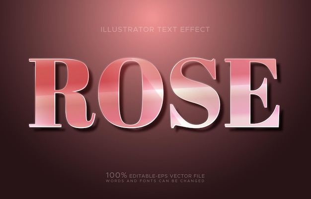 Rose-Text-Effekt