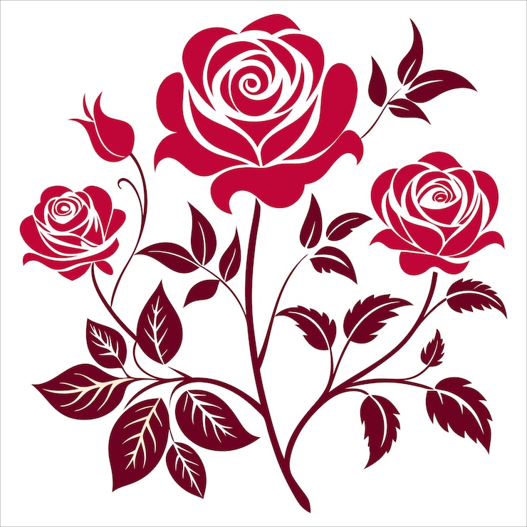 Vektor rose-vektorkunst