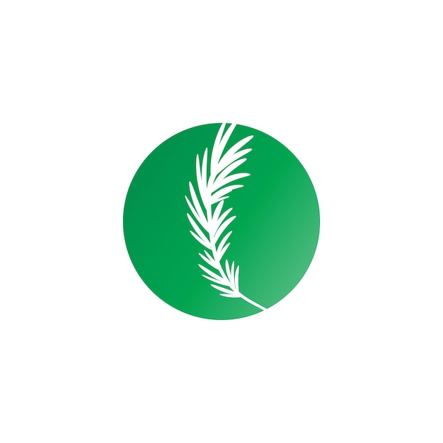 Rosemary-Logo-Vektor-Illustrationsvorlage, Geschäftselement und Symboldesign