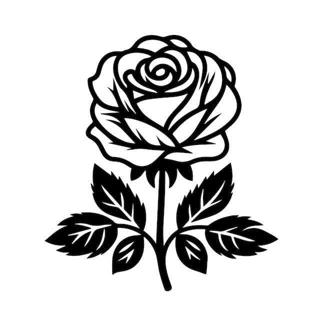 Vektor rosenblume svg