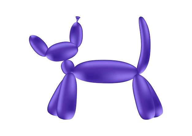 Rot, Lang, Ballon, In, Katze, Form, Vector