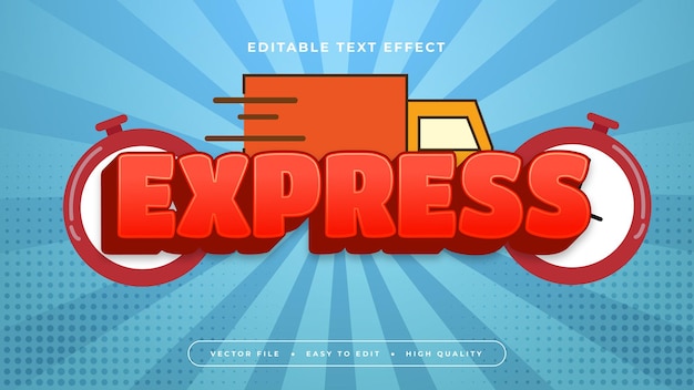 Rot-Weiß-Express 3D-Editierbare Text-Effekt-Schriftart
