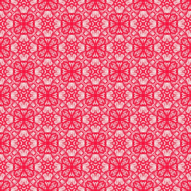 Vektor rote blume und schattierung abstrakte linie stoff ethnische abstrakte muster hintergrund nahtlose illustration mode textildekoration bunt