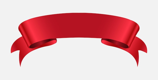 Rote leere Bandfahne.
