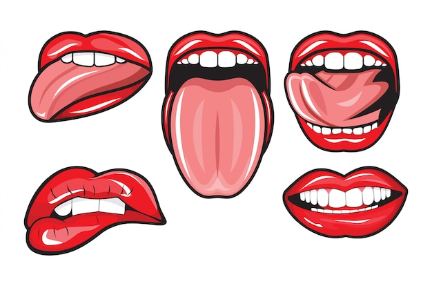 rote Lippen