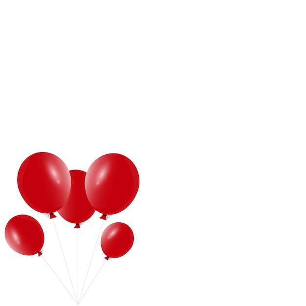 Vektor rote luftballons