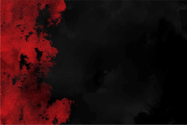Vektor rote und schwarze aquarell ombre hintergrundtextur