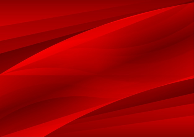 Roter abstrakter Wellenhintergrund Vektor