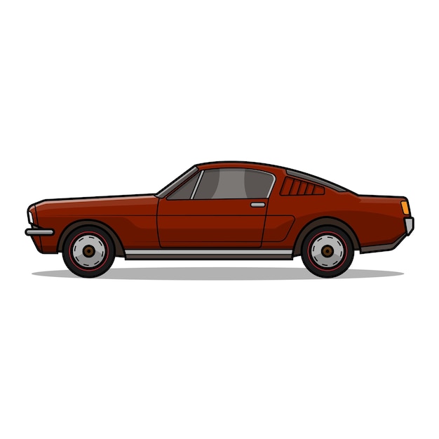 Roter American Power Muscle Car (Roter amerikanischer Muskelwagen)