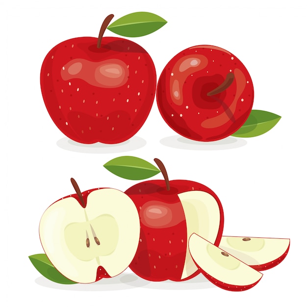 Roter Apfel frisch