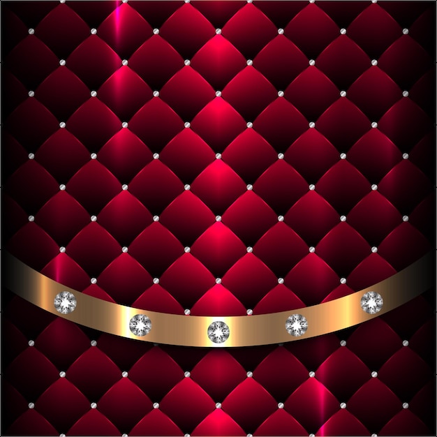 Roter luxushintergrund mit diamant