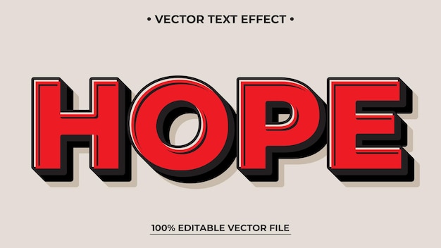 Roter Retro-Vintage-Text-Effekt Bearbeitbarer Texteffekt